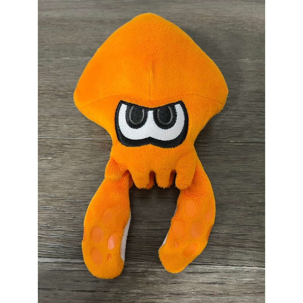 Nintendo World of Splatoon Orange Squid Plush Stuffed Animal‎ Toy Kid's